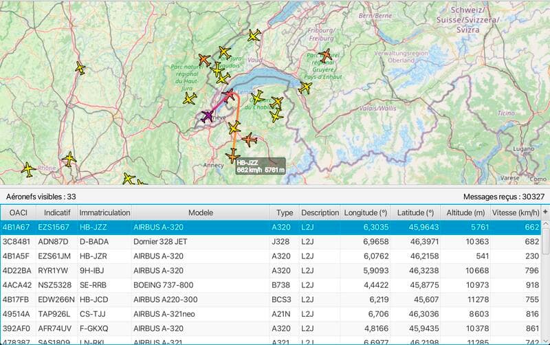 Javion: Real-Time Air Traffic Monitor